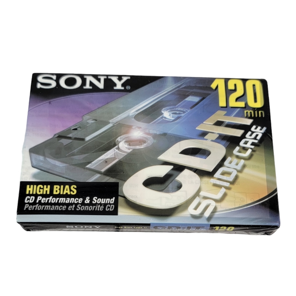 Sony CD-IT High Bias CD Performance & Sound Bkank Media Cassette 120 Min NIP